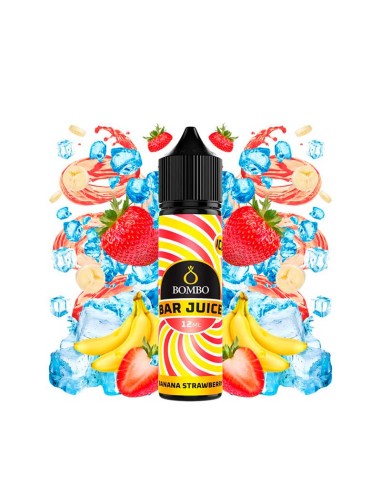 banana strawberry ice 12ml aroma longfill bar juice by bombo